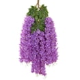 thumbnail image 2 of Walmart+ Newyear Savings: Wisteria Flowers Artificial, Hanging Flowers Artificial Flower Garland for Wedding Decoration 3.7Ft Floral Vine, Made of Plastic, 2 of 9