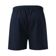thumbnail image 4 of Men's Casual Shorts Graphic Shorts for Men Summer Wear for Men Sweatpants Tripe Mens Size 30 Slim Fit Designer Floral Sports Male Summer Navy M, 4 of 4