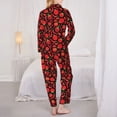 thumbnail image 6 of Wukai Tomatoes And Chili Print Women's Pajama Set - Soft Long Sleeve Sleepwear for Comfort and Style-XX-Large, 6 of 9
