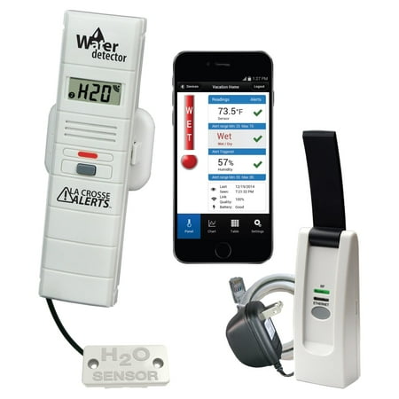 La Crosse Alerts Wireless Monitor System with Water Leak Detector Probe