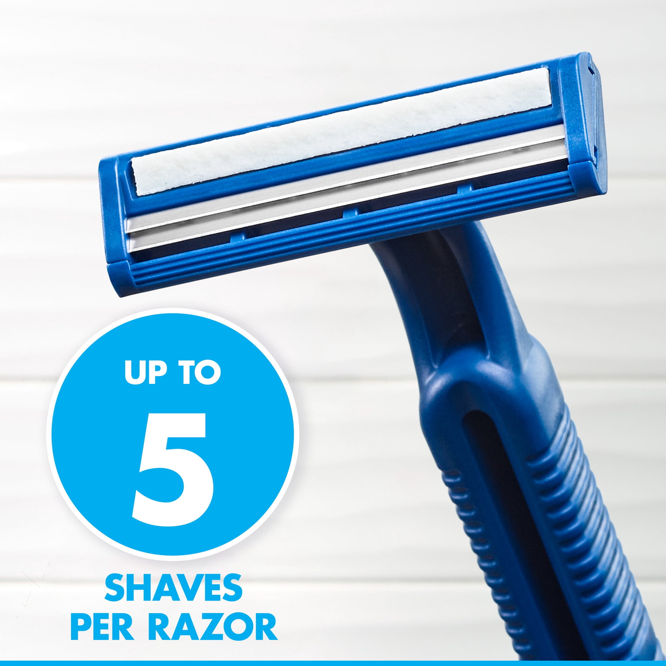 Gillette Sensor2, Fixed Men's Disposable Shaving Razors with Lubrastrip, 18 Count