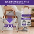 thumbnail image 5 of KEKOY Toilet Seat Riser for Seniors, Raised Toilet Seat with Handles, FSA HSA Eligible 400lb Elevated Toilet Risers, Tool-Free Assembly with Adjustable Height & Width, 5 of 10