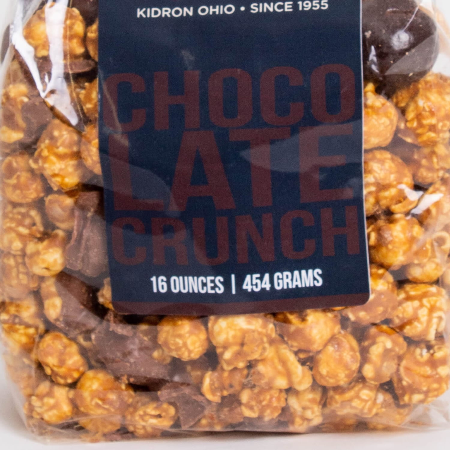 South Bend Chocolate Company Caramel Popcorn Snack Mix, 1 lb bag, Crunchy Popped Corn Treat, Chocolate Flavor