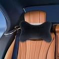 thumbnail image 3 of Almohada para el cuello del coche, almohada para el reposacabezas del coche, diseño ergonómico, almohada suave para el cuello de viaje, almohada Negro, 3 of 8