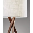 thumbnail image 4 of Adesso Bryce Adjustable Floor Lamp - Walnut, Brown, 4 of 4