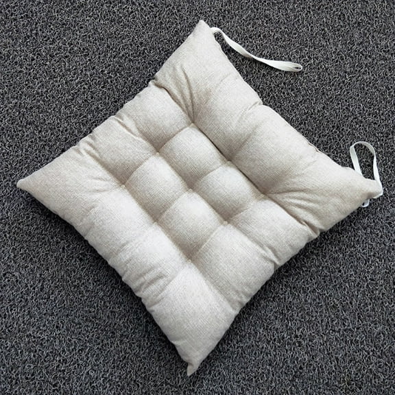 xgfhyjeh Chair Cuhsion, Clearance Seat Cushion Pad for Office, Outdoor Patio, Dining, Kitchen, Rocking, Desk, Computer Chairs, 15" x 15", flax