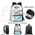 thumbnail image 6 of Uourmeti Cow Pattern Backpack, Durable School Backpack 17 Inch Fashion Student Bookbag for Travel Work, 6 of 6