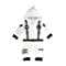 

StylesILove Baby Toddler Boy Long Sleeve Astronaut Cotton Onesie Hooded Romper Cosplay Party Halloween Jumpsuit Outfit (36 Months White - Long Sleeve)