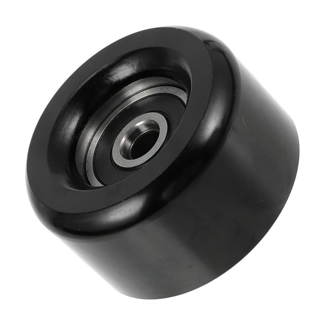 Unique Bargains 1 Pc Polea de inercia de correa para Nissan Versa 2009-2011 2014-2018, para Nissan Tiida 2009-2012 2016-2018 Hierro Negro Polea de tensor serpentina