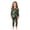 D3-Dark Green, variant on sdbrld Kids Christmas Pajamas for Girls 2Pcs Long Sleeve Shirt and Pants Set Children Holiday Loungewear Sizes 7-8 Years