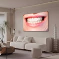 thumbnail image 3 of Póster de lienzo con dientes blancos para mujer, decoración de dormitorio, paisaje deportivo, decoración de oficina, regalo, estilo marco, 12 x 18 pulgadas (30 x 45 cm), 3 of 8