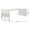thumbnail image 5 of SAFAVIEH Crysta Glam Ombre Glass Coffee Table, White, 5 of 10