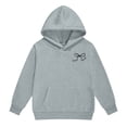 thumbnail image 6 of Hessimy Toddler Boys Girls Spring Summer 2Pcs Crewneck Long Sleeve Sweatshirt Casual Pants Soft Sweatsuit Set(Grey,9-10 Years), 6 of 6