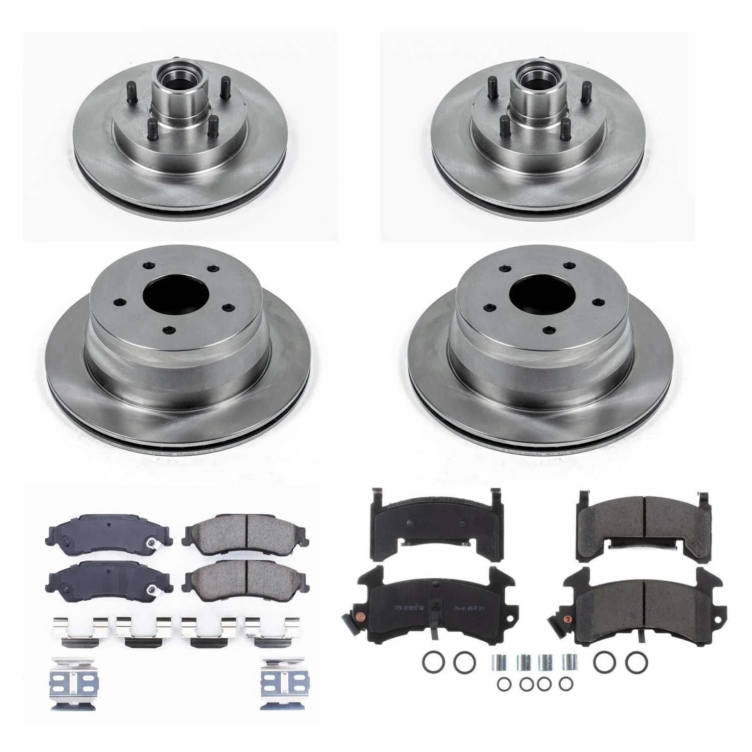 PowerStop Front and Rear Stock Replacement Brake Pad and Rotor Kit Fits: CHEVROLET GMC Select Models KOE7913