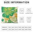 thumbnail image 5 of YINGXI ST Patricks Day Hat Throw Pillow Covers, Decorations for Sofa Couch 20x20in, 5 of 5