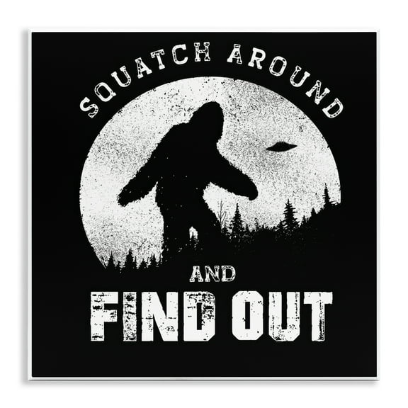 Stupell Industries Funny Mythical Monster Saying Novelty & Humor Painting Unframed Art Print Wall Art, 12 x 12