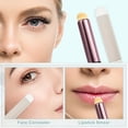 thumbnail image 3 of Juego de 2 brochas de maquillaje Unique Bargains brocha para difuminar brocha correctora facial Mango de madera, 3 of 7