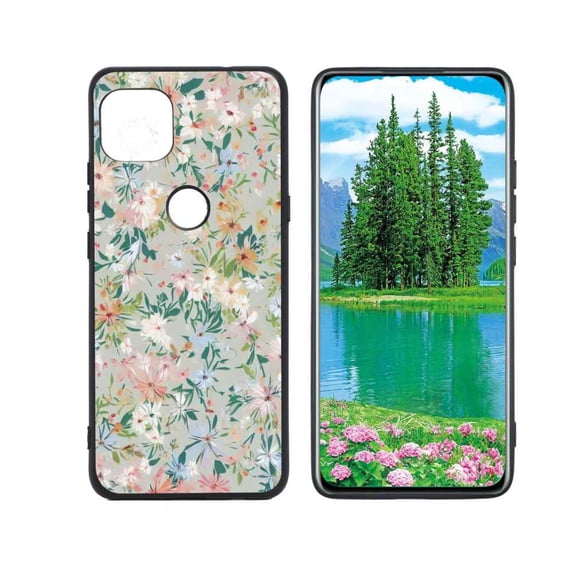Floral-297 Phone Case, Degined for Motorola G 5G Case Men Women, Flexible Silicone Shockproof Case for Motorola G 5G