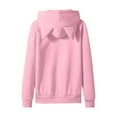 thumbnail image 5 of FAIWAD Girls Zip Up Hoodie Kids Trendy Oversized Long Sleeve Sweatshirt Cute Ear Casual Athletic Pockets Outwear 5-15 Years, 5 of 8