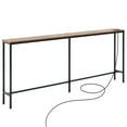 thumbnail image 3 of VEVOR Narrow Console Table, 70.9" Behind Couch Table with Power Outlets, 1-Tier Long Entryway Table, Narrow Sofa Table with Metal Frame and Charge Station, for Entryway, Hallway, Living Room, 3 of 9