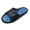 BLUE, variant on 0138 Men's Rubber Slide Sandal Adjustable Strap