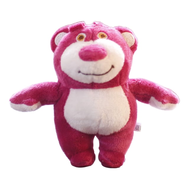 Oso llavero bolsa colgante llavero anillo encantador lindo adorno de felpa decoración oso rosa