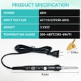 thumbnail image 5 of YS-yalotrs Tiny iron,mini iron for crafts 80W Mini Small Iron Patch Clothes T Shirts Shoes Clothes and Hats Portable and Easy Iron Supplies Adjustable temperature, 5 of 7
