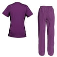 thumbnail image 2 of Women's Scrubs Set Scrub Top and Pants Scrubs Set, 2 of 3