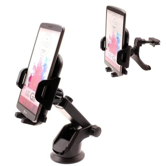 Windshield Car Mount for Galaxy S21 FE 5G - Air Vent Phone Holder Glass Cradle Suction Stand Strong Grip Compatible With Samsung Galaxy S21 FE 5G