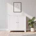 thumbnail image 4 of Redmon Double Door Freestanding Floor Cabinet, Modern Wooden Furniture, White, 4 of 7
