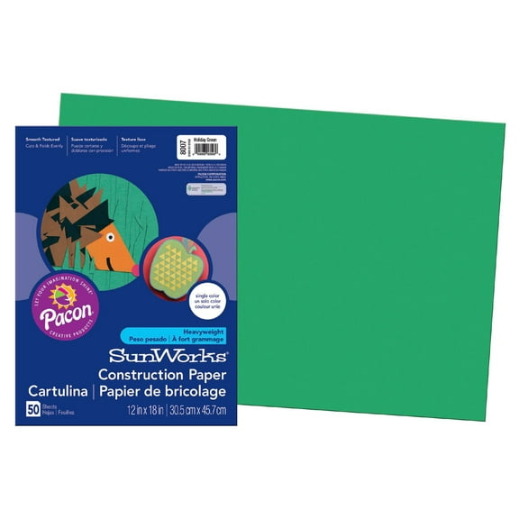SUNWORKS GW 12X18 HOLIDAY GREEN 50CT- 25