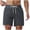 Gray-mens swim trunks, variant on Men's Swimsuits Swim Trunks with Liner Quick Dry Summer Beachwear Beach Shorts Bathing Suit