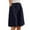 Navy, variant on Women's High Waisted Baggy Shorts Summer Linen Wide Leg Loose Fit Comfy Casual Summer Jean Shorts S-2XL