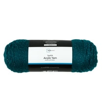 Mainstays Sparkle Acrylic Yarn, 5oz, Teal