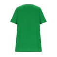 thumbnail image 5 of Jewelreauty Women's Plus Size Peplum Tops Casual Boat Neck Short Sleeve Shirts Summer Solid Tunic Blouses (4XL, Green), 5 of 6