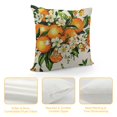 thumbnail image 4 of Orinice  Yellow Blossom with Orange Fruits Flowers and Leaves on Light Green Vintage Botanic Pillow Cover ,Decorative Couch Pillow Cover for Sofa,Cotton Linen Cushion Case Home Decoration White, 4 of 5