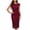Wine, variant on Qiopertar Women's Solid Color Lace Dress Hollow Out Zipper Round Neck Elegant Party Cocktail Night Out Fitted Regular Length Dress, Wine L