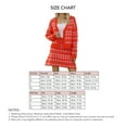 thumbnail image 2 of Women Sweater Coat Skirts Set Plaid Print V Neck Button Closure Long Sleeves Elegant Knitted Suit Orange S, 2 of 6