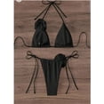 thumbnail image 4 of Conjunto de Bikini Sexy de 3 piezas para mujer, traje de baño blanco de banda con anillo, traje de baño de realce, traje de baño de playa con falda y Tanga, 4 of 5
