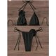thumbnail image 4 of Conjunto de Bikini Sexy de 3 piezas para mujer, traje de baño blanco de banda con anillo, traje de baño de realce, traje de baño de playa con falda y Tanga, 4 of 5