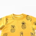 thumbnail image 4 of HXWCHs Toddler Boys Sweatshirts Kids Long Sleeve Crewneck Pullover Cartoon Print Shirts Size: 4-5 Years Yellow, 4 of 7
