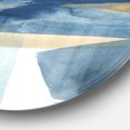 thumbnail image 3 of Designart 'Indigo Panel I' Art Mural Géométrique en Métal - Disque de 36, 3 of 5