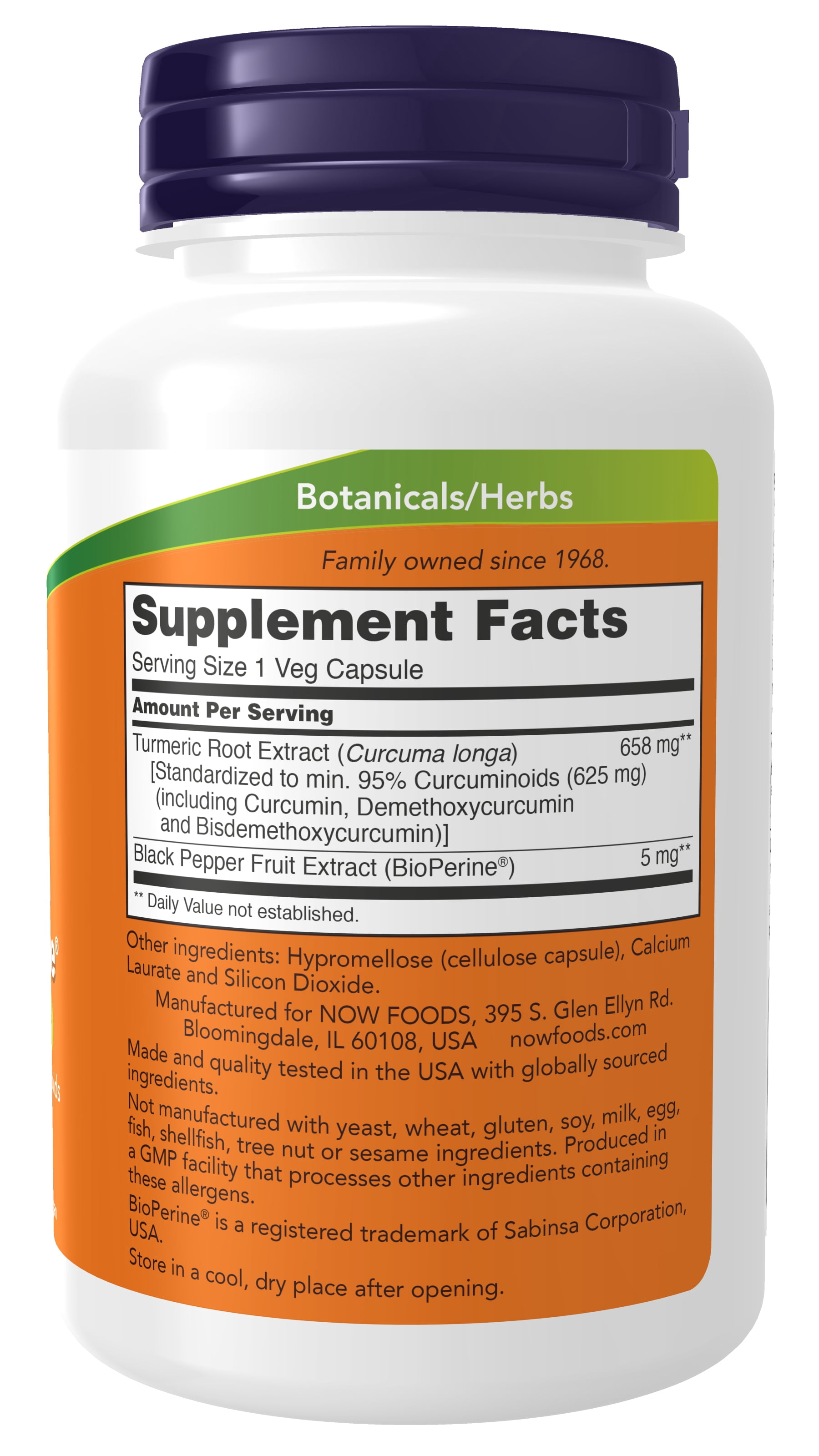 NOW Supplements, Turmeric Curcumin with BioPerine, Immune System Support, Standardized to 95% Curcuminoids, Enhanced Absorption*, 90 Veg Capsules