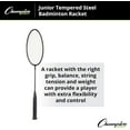 thumbnail image 5 of Champion Sports Intermediate Badminton Racket, 5 of 7