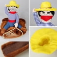 thumbnail image 4 of JANDEL Pet Costume Dog Costume Clothes Pet Outfit Suit Cowboy Rider Style, Brown, M, 4 of 6