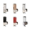 thumbnail image 4 of Dispensador de jabón de acero inoxidable Montaje en pared Soporte de caja de jabón de 500 ml Jabón de baño manual Caja de plástico Accesorios de baño para hotel Plata Yuarrent HA011286-05B, 4 of 6