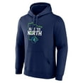 thumbnail image 2 of Men's Navy Minnesota Timberwolves Pick & Roll Coverage Pullover Hoodie, 2 of 3