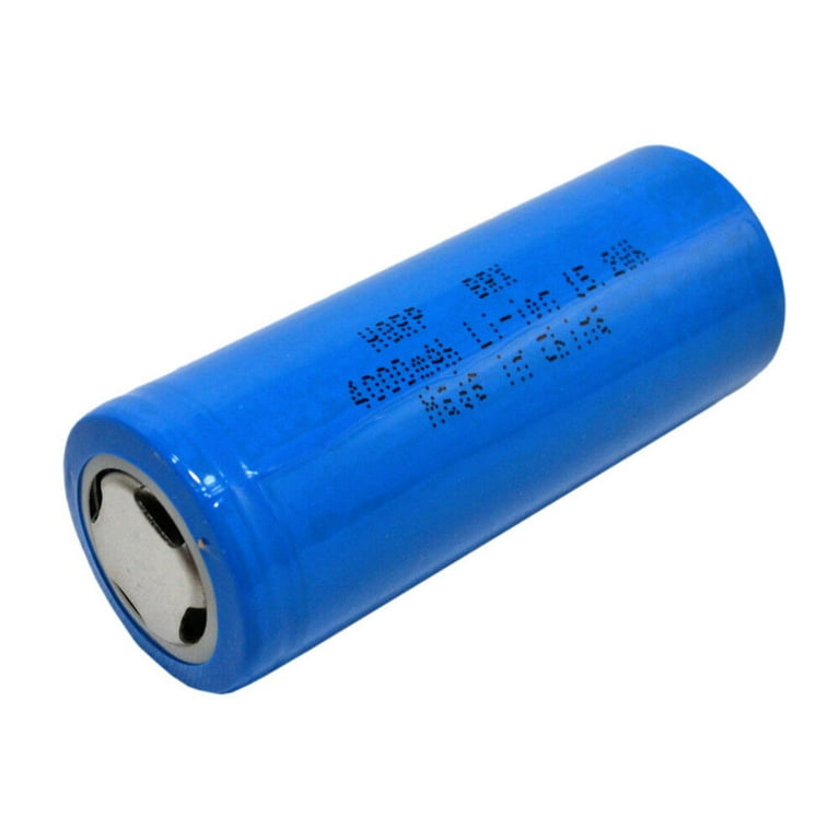 HQRP 4000mAh Battery 2 Pack for 26650 IMR 26650 ICR26650 3.7V Led