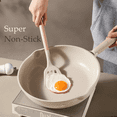 thumbnail image 4 of Carote Healthy Ceramic Nonstick Skillet 11" Non-Toxic Frying Pan With Induction Non-Stick Egg Omelet Pan, Bon Appetit, Taupe, 4 of 5