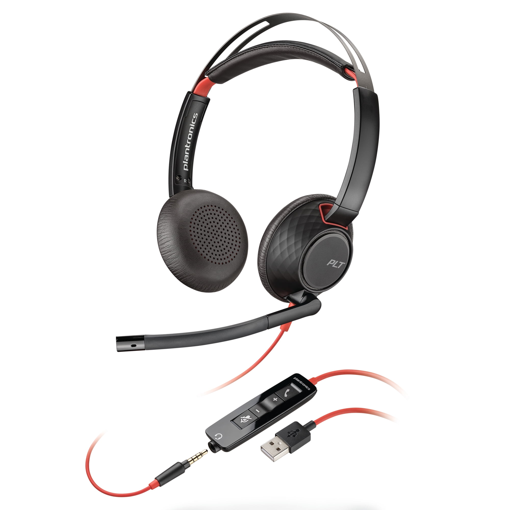 Plantronics® Blackwire 5220, Binaural, Over The Head Headset